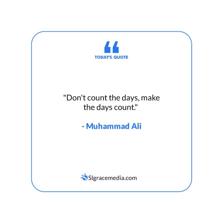 Quote Of The Day || By Muhammad Ali