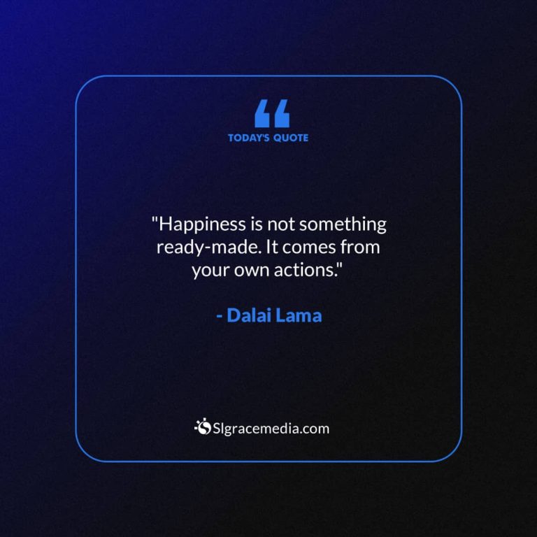 Quotes of The Day By Dalai Lama