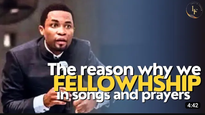 The Reason Why We Fellowship In Songs And Prayer || Apostle Orokpo Michael (Video)