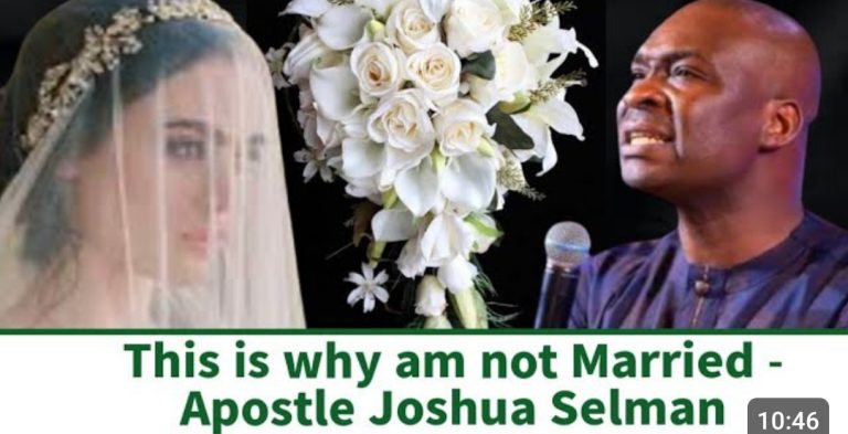 Apst Joshua Selman – This is why am not married